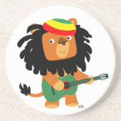 En Grès Joli caricature Lion de Sion Dessous de verre (Devant)