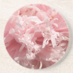 En Grès Joli Dessous de verre de pavot rose pâle
