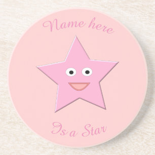 En Grès Joli Dessous de verre Rose Star