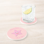 En Grès Joli Dessous de verre Rose Star (Côté)