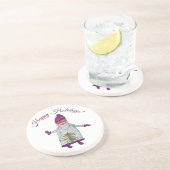 En Grès Joyeuses fêtes Dessous de verre du Père Noël (Côté)