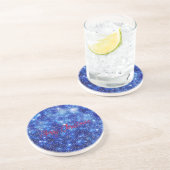 En Grès Joyeux Carré Dessous de verre papier de Noël (Côté)