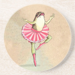 En Grès Joyeux Dessous de verre de la grenouille de Baller