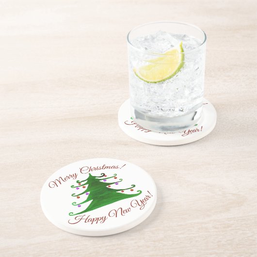 En Grès Joyeux Dessous de verre de Noël (Côté)