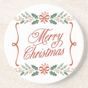 En Grès Joyeux Dessous de verre de Noël