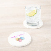 En Grès Joyeux Dessous de verre des oeufs de Pâques (Côté)