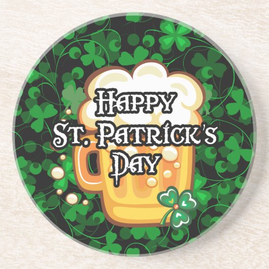 En Grès Joyeux Dessous de verre St. Patrick's Day 1 (Devant)