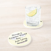 En Grès Juste allongé autour du Dessous de verre (Côté)