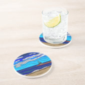 En Grès Lac Michigan - Dessous de verre Sandstone (Côté)