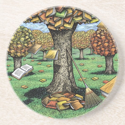 En Grès L'automne réserve des dessous de verre (Devant)