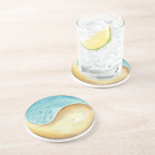 En Grès "Lavé et loin balayés" dessous de verre de (Côté)