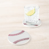 En Grès Le base-ball folâtre des dessous de verre (Côté)