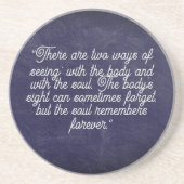 En Grès Le Dessous de verre de citation du comte de Monte (Devant)