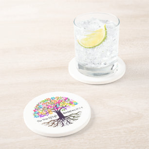 En Grès Le Dessous de verre De L'Arbre De Vie
