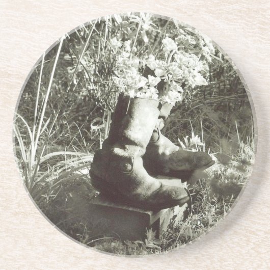 En Grès Le Dessous de verre des "Vieux Bottes" (Devant)