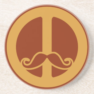 En Grès Le dessous de verre Peace Stache