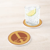 En Grès Le dessous de verre Peace Stache (Côté)