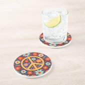 En Grès Le Dessous de verre Sandstone de Peace Signes (Côté)