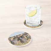 En Grès Le Dessous de verre zèbre de Grant (Côté)