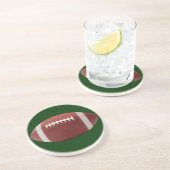 En Grès Le football boit des dessous de verre (Côté)