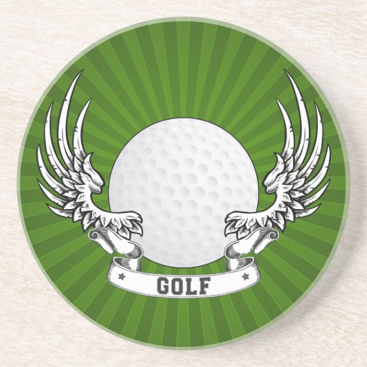 En Grès Le golf s'envole des dessous de verre (Devant)