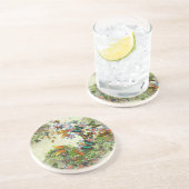 En Grès Le JARDIN de PAPILLON boit des dessous de verre (Côté)