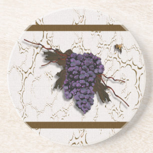 En Grès Le magnifique Dessous de verre de raisin