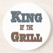 En Grès Le roi du barbecue dit Dessous de verre (Devant)