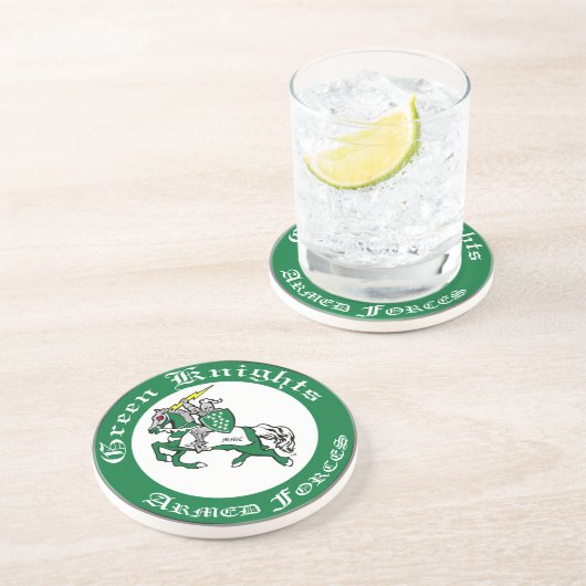 En Grès Le vert adoube des dessous de verre (Côté)