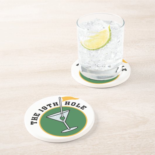 En Grès Les 19èmes dessous de verre de trou (Côté)