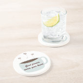 En Grès Les bons amis chauffent vos dessous de verre de (Côté)