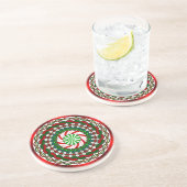 En Grès Les couleurs du Dessous de verre de Noël (Côté)