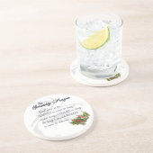 En Grès Les dessous de verre de coutume de prière de (Côté)