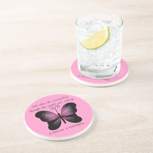 En Grès Les dessous de verre de papillon (Côté)