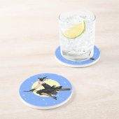 En Grès Les dessous de verre modernes de sorcière (Côté)