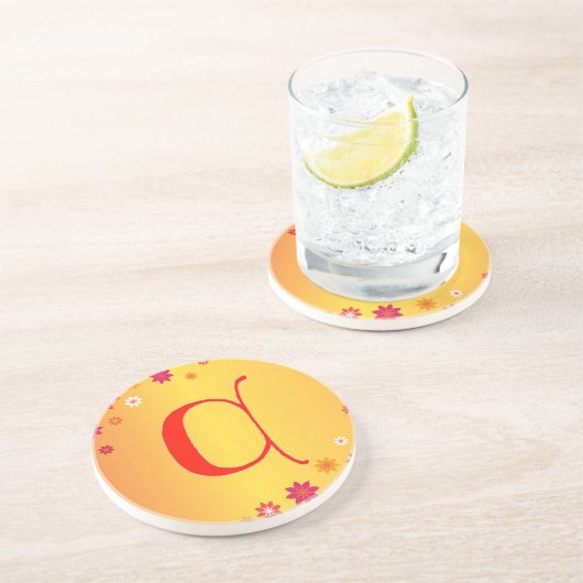 En Grès Lettre C Dessous de verre (Côté)