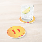 En Grès Lettre D Dessous de verre (Côté)