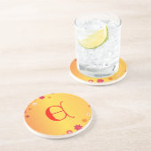 En Grès Lettre E Dessous de verre (Côté)