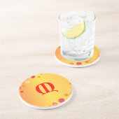 En Grès Lettre M Dessous de verre (Côté)