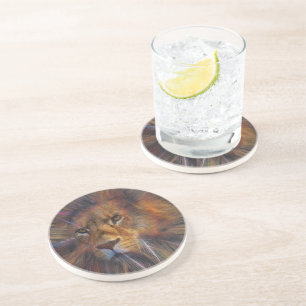 En Grès Lion dans la galerie Dessous de verre Sandstone