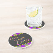 En Grès Live Laugh Love Dessous de verre (Côté)