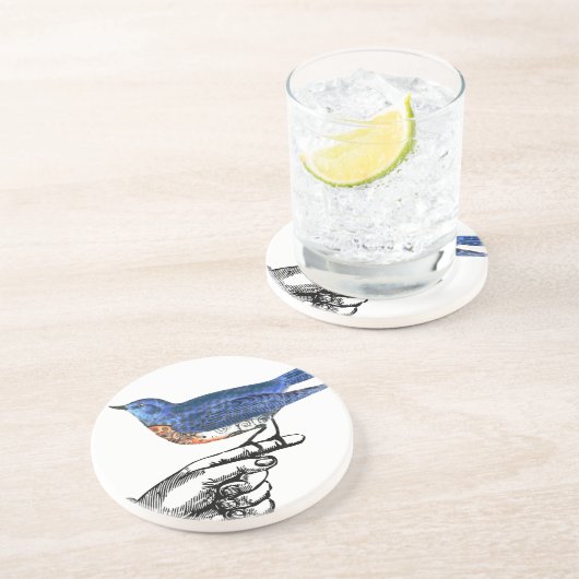 En Grès Lucky Bluebird Dessous de verre (Côté)