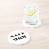 En Grès Maman de la marine dessous de verre (Côté)