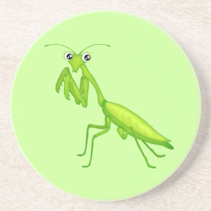 En Grès Mantis Sandstone Boisson Dessous de verre vert de