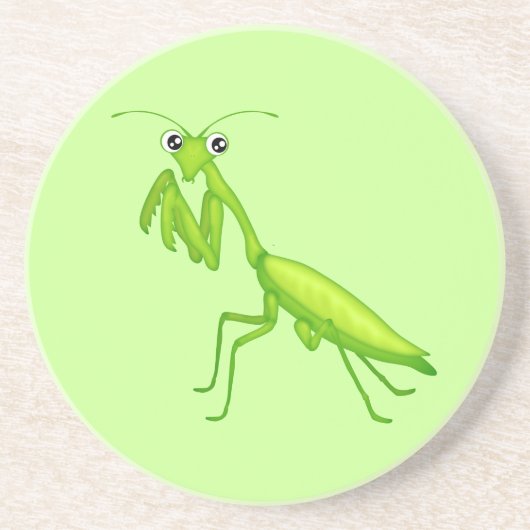 En Grès Mantis Sandstone Boisson Dessous de verre vert de (Devant)