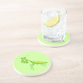 En Grès Mantis Sandstone Boisson Dessous de verre vert de (Côté)