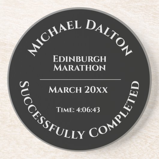 En Grès Marathon ou Fun Run Trophée Dessous de verre Sands (Devant)