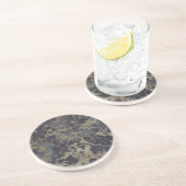 En Grès Marbre bronzage et noir de dessous de verre - (Côté)