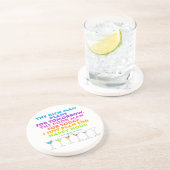 En Grès MARTINI ZEN - Dessous de verre pour Happy Hour (Côté)