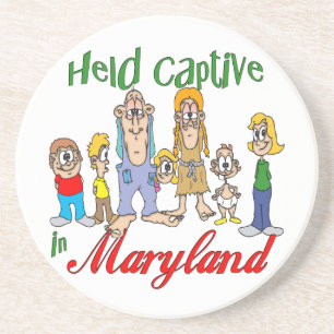 En Grès Maryland Funny Trailer Park Dessous de verre Sands